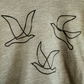 Birds of a Feather Olive Green Kid's Tee