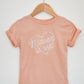Midwest Is Best Kid's Graphic T-Shirt | Peach