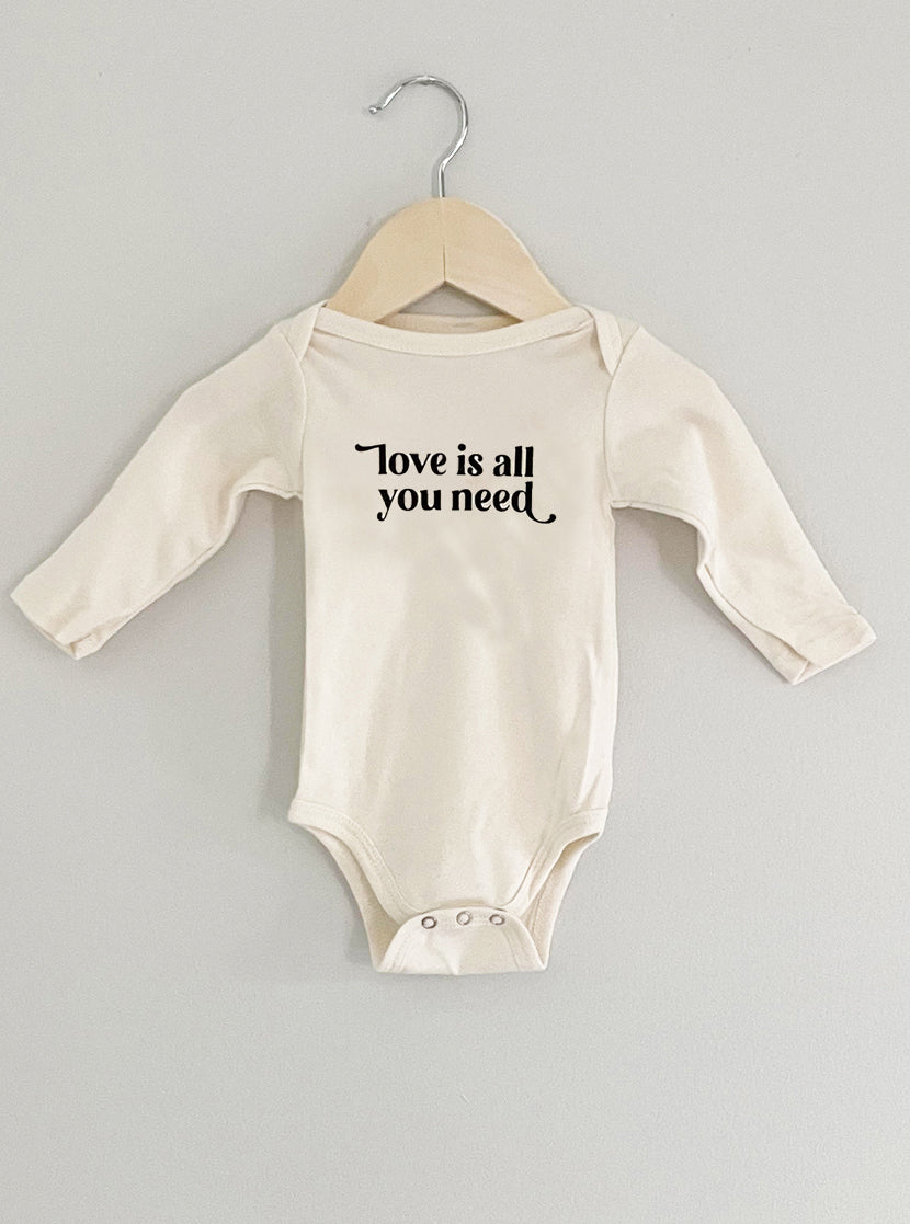 Love Is All You Need Baby Onesie