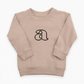 Truffle Initial Outline Organic Cotton Pullover