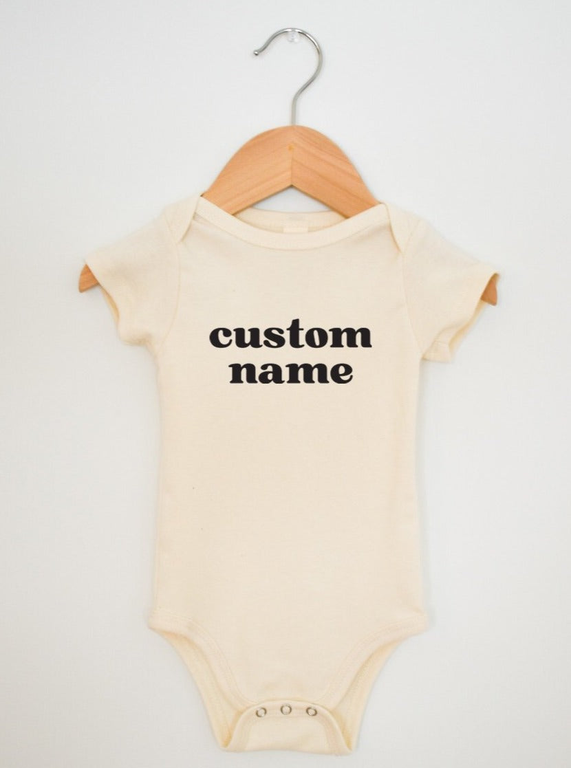 custom name onesie