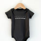 To The Moon and Back Slate Baby Onesie