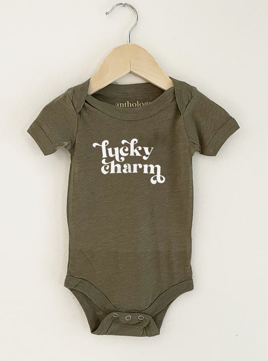 Lucky Charm (Olive Green) | Onesie