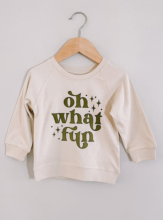 Oh What Fun Organic Cotton Pullover